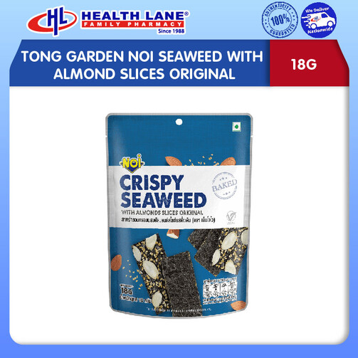 TONG GARDEN NOI SEAWEED DENGAN ALMOND SLICES ORIGINAL 18G